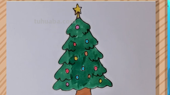 圣诞树怎么画图片 圣诞树怎么画图片