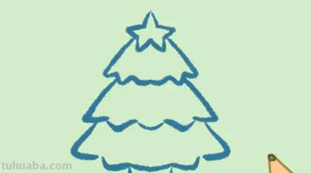 怎么画圣诞树 怎么画圣诞树