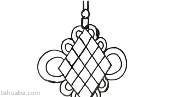 中国结怎么画简笔画 中国结怎么画简笔画