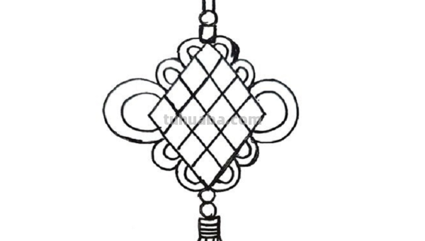 中国结怎么画简笔画 中国结怎么画简笔画