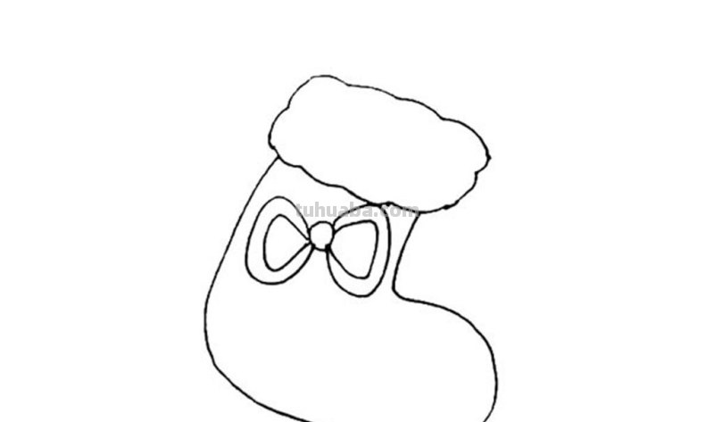 圣诞袜怎么画漂亮又简单