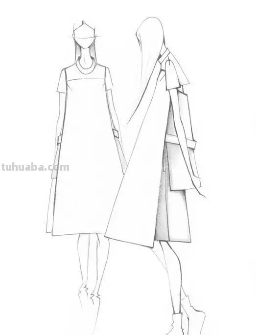 漂亮的服装效果图该怎么画？从线条开始！