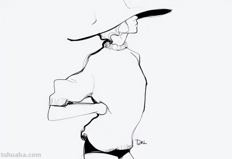 漂亮的服装效果图该怎么画？从线条开始！