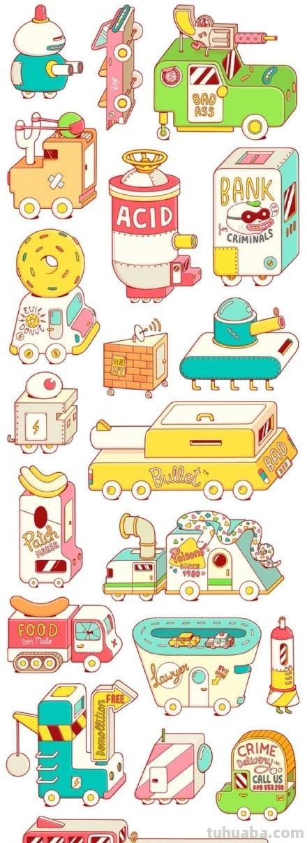 近200种美食简笔画手账，孩子让你画美食，你还只会画那一种？