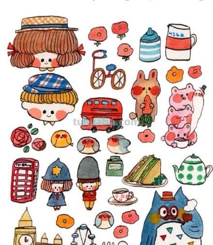 近200种美食简笔画手账，孩子让你画美食，你还只会画那一种？