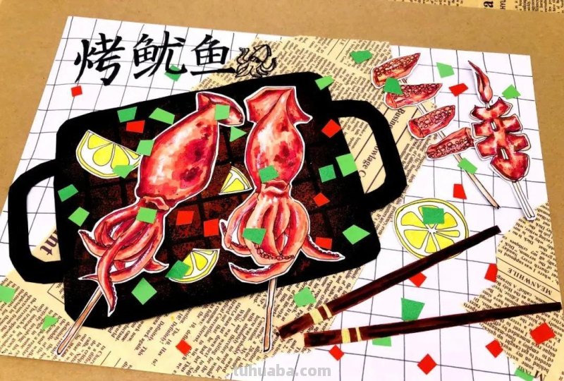 5款美食主题儿童画课例，我保证小朋友绝对喜欢！收藏绘画