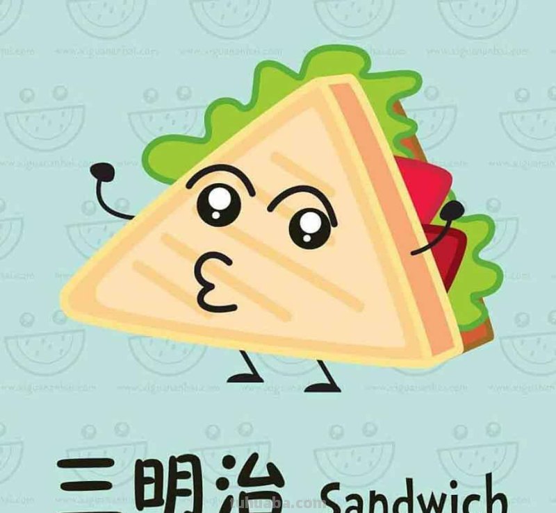 超全食物简笔画，你要的食物都在这里，收藏起来教孩子吧~