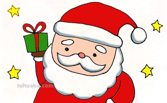 圣诞老人怎么画