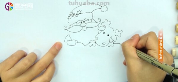 圣诞节贺卡怎么画简单又漂亮