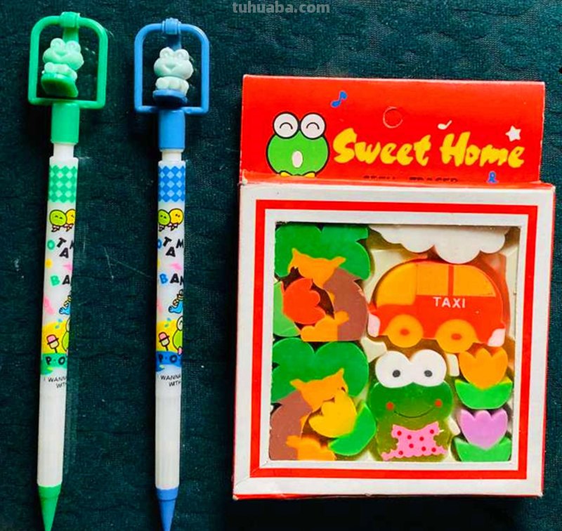 老文具:90后小时候的文具盒里 总少不了西瓜太郎和小青蛙 老文具:90后小时候的文具盒里 总少不了西瓜太郎和小青蛙