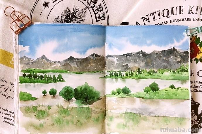 美丽的水彩手账,每一个小确幸,都值得记录,手账素材很丰富 美丽的水彩手账,每一个小确幸,都值得记录,手账素材很丰富