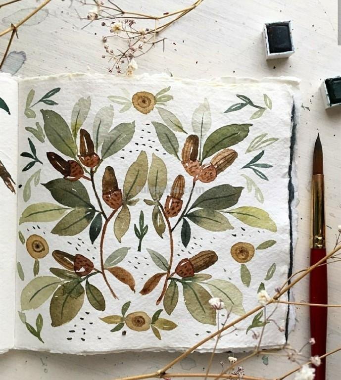 美丽的水彩手账,每一个小确幸,都值得记录,手账素材很丰富 美丽的水彩手账,每一个小确幸,都值得记录,手账素材很丰富