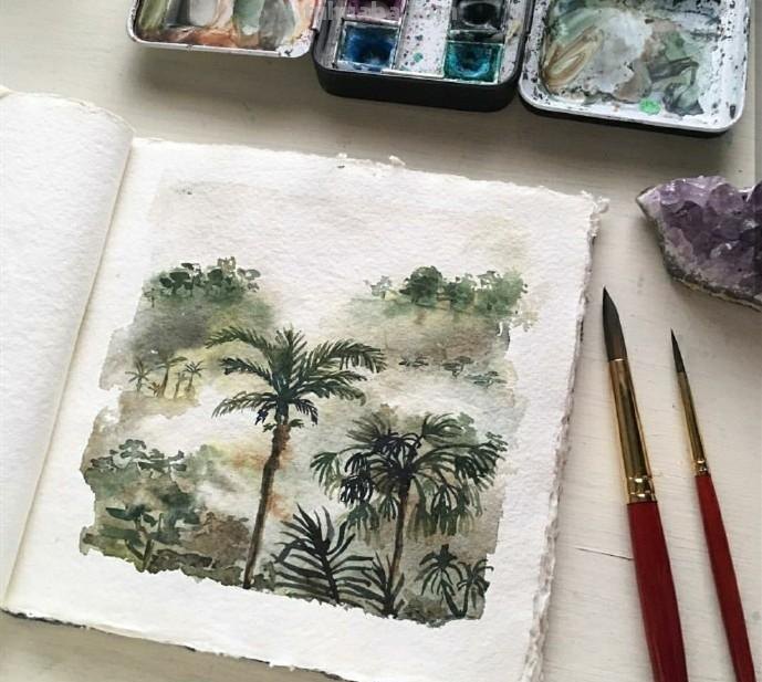 美丽的水彩手账,每一个小确幸,都值得记录,手账素材很丰富 美丽的水彩手账,每一个小确幸,都值得记录,手账素材很丰富