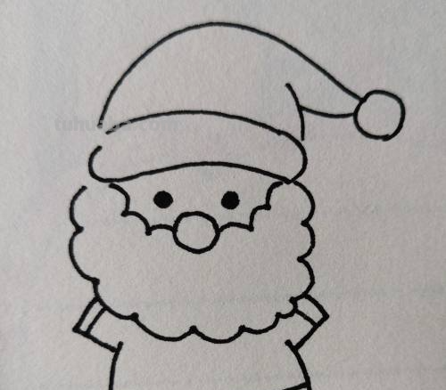 圣诞老人怎么画简笔画可爱