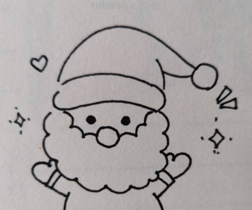 圣诞老人怎么画简笔画可爱