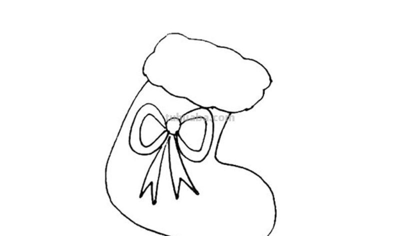 圣诞袜怎么画漂亮又简单