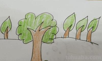 树林怎么画简笔画 简笔画如何画树林? 树林怎么画简笔画 简笔画如何画树林?