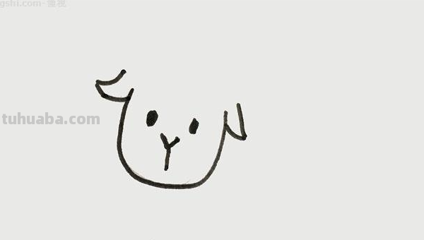 如何画一只可爱的小羊