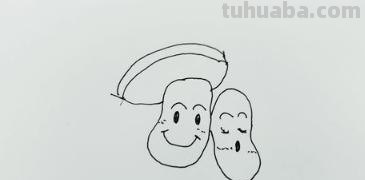 卡通彩铅蘑菇怎么画 蘑菇画画？
