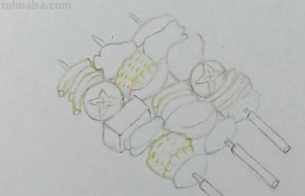 烤串怎么画 烤串怎么画简单又漂亮