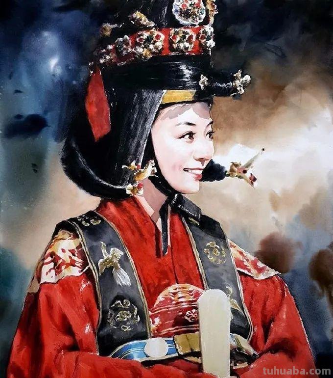 水彩人物也可以这么表现，太生动了