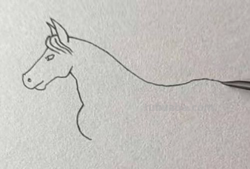 怎样画卡通小马简笔画?