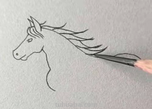 怎样画卡通小马简笔画?