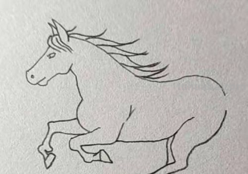 怎样画卡通小马简笔画?
