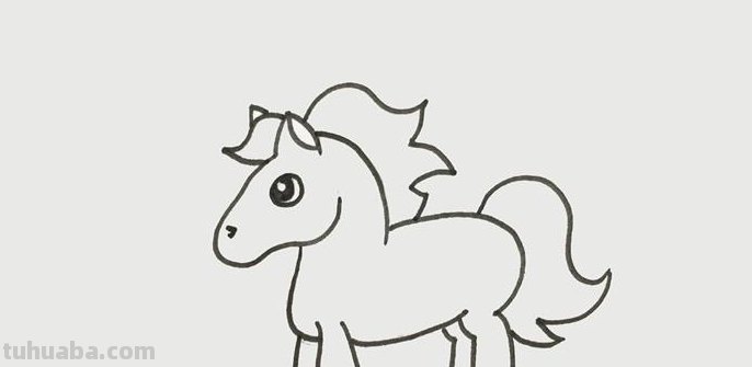 马怎么画简笔画