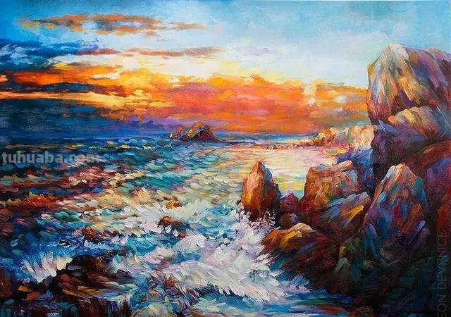 色彩的狂欢-当代画家Leon Devenice油画作品欣赏