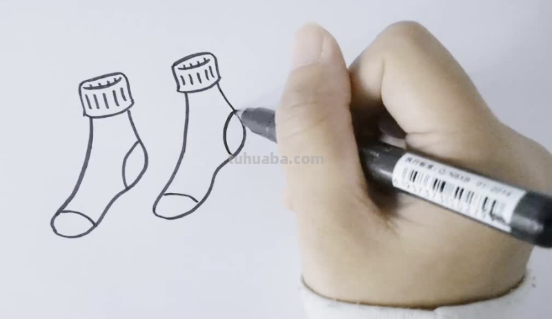 袜子怎么画简笔画图片