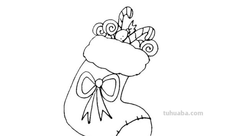 可爱的袜子怎么画