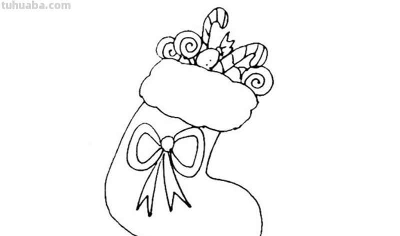 可爱的袜子怎么画