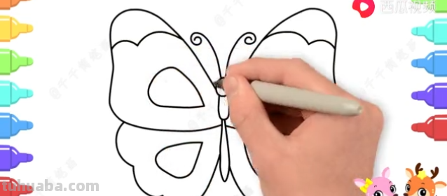 蝴蝶怎么画简单又可爱