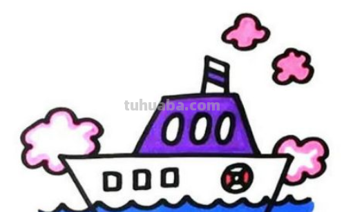 轮船怎么画