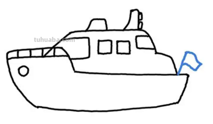 轮船怎么画漂亮又简单