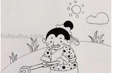 爷爷怎么画简笔画 简笔画课堂:锄地的老爷爷? 爷爷怎么画简笔画 简笔画课堂:锄地的老爷爷?