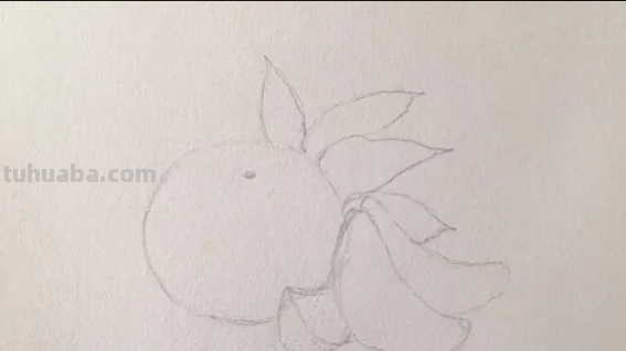 橘子简笔画怎么画