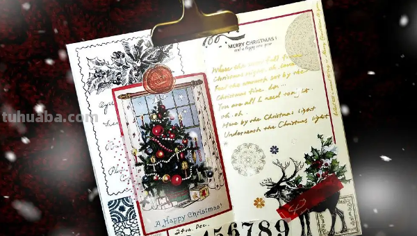 圣诞节手帐怎么画