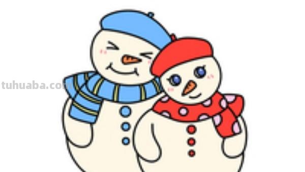 雪人怎么画简笔画图片
