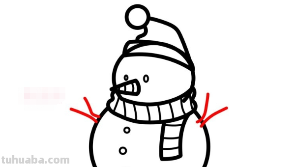 雪人怎么画简单好看