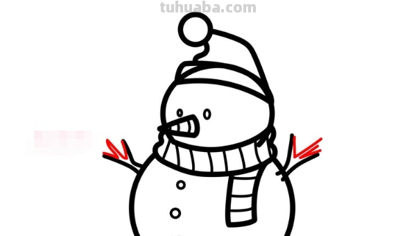 雪人怎么画简单好看