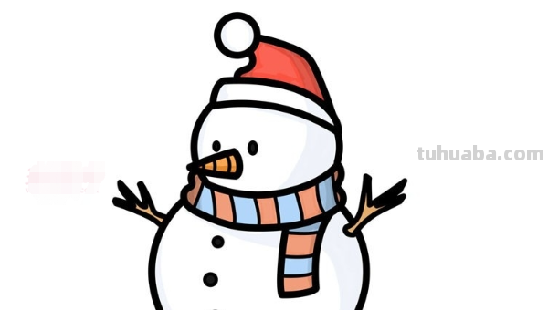 雪人怎么画简单好看