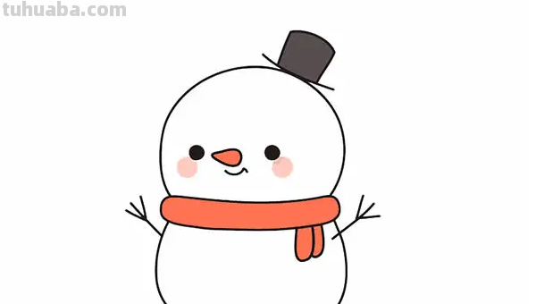 雪人怎么画简单漂亮