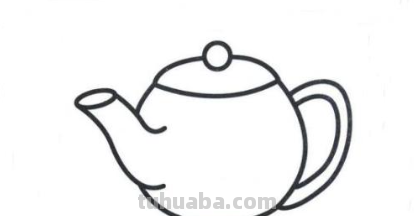 茶壶怎么画