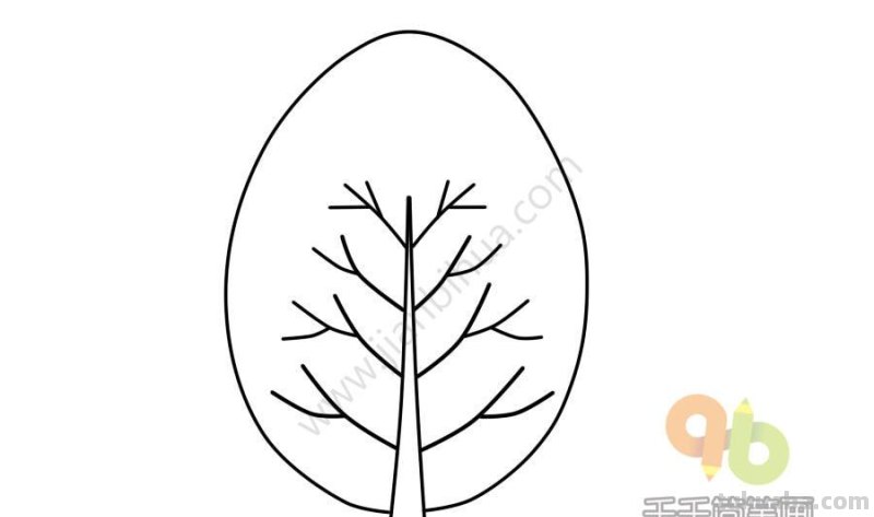 植物树木简笔画手帐素材～