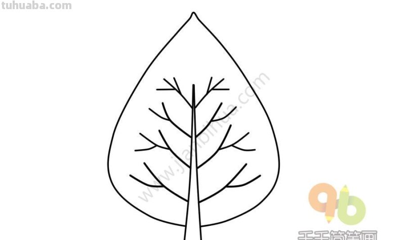植物树木简笔画手帐素材～