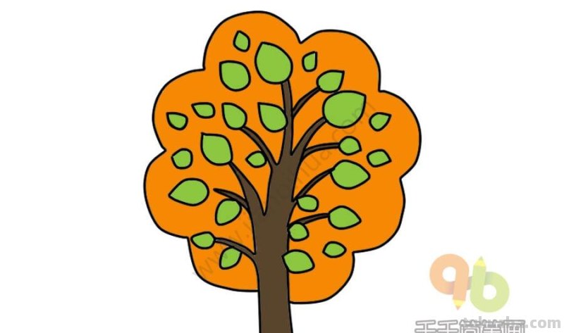 植物树木简笔画手帐素材～
