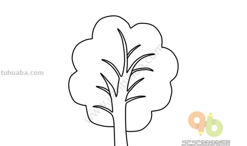 植物树木简笔画手帐素材～