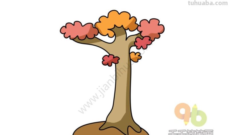 植物树木简笔画手帐素材～